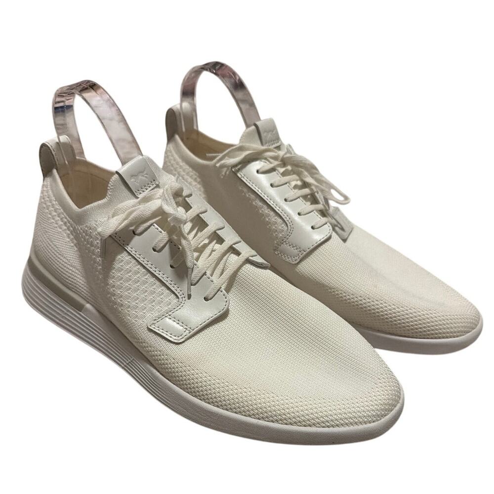 Wolf and Shepherd Swiftknit Derby Men's Size 9 White Knit Shoes Classic Preppy